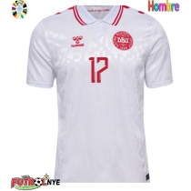 Camiseta Dinamarca Victor Kristiansen #17 Visitante Equipación Eurocopa 2024 manga corta